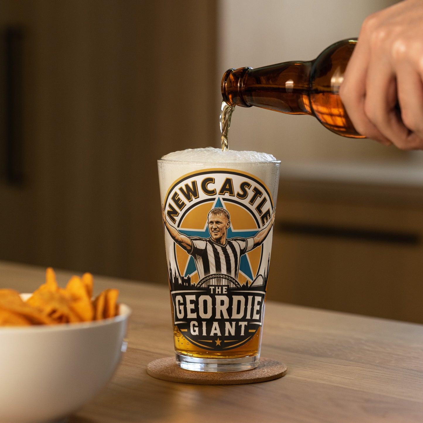 Geordie Giant Pint Glass