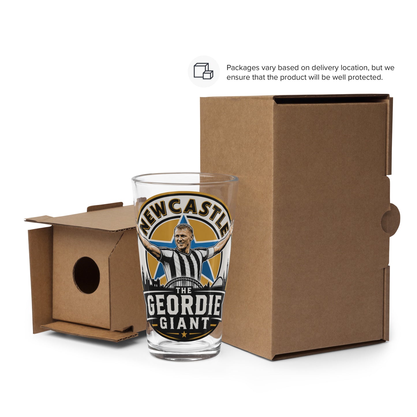 Geordie Giant Pint Glass