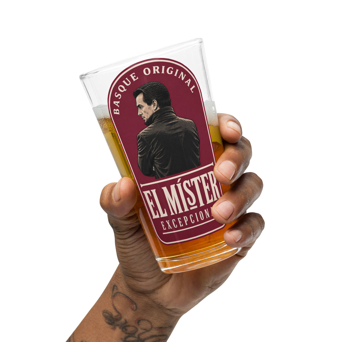 El Mister Emery Pint Glass