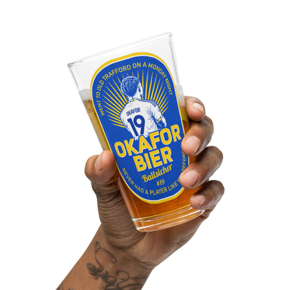 Okafor Bier Pint Glass