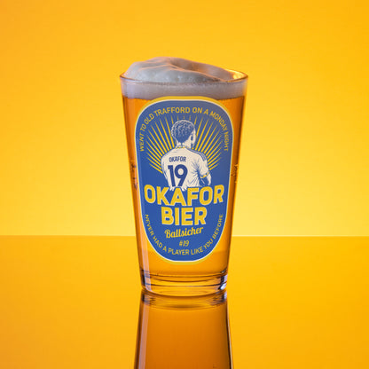 Okafor Bier Pint Glass