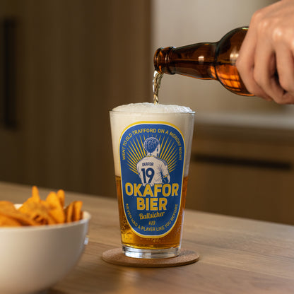 Okafor Bier Pint Glass
