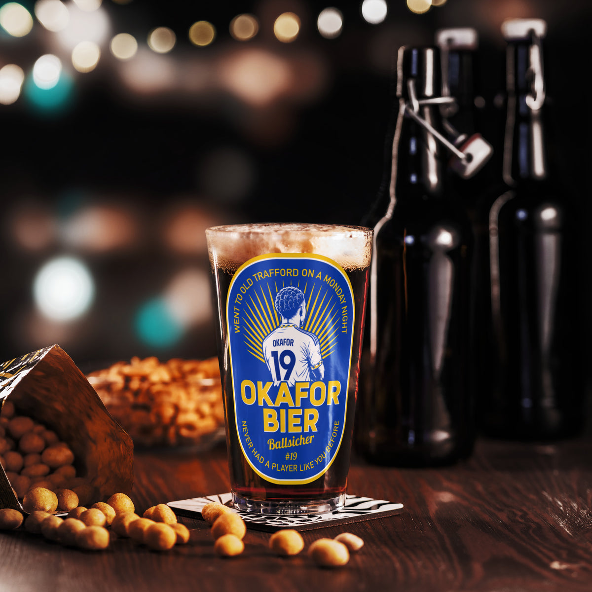 Okafor Bier Pint Glass