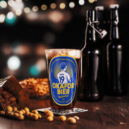 Okafor Bier Pint Glass
