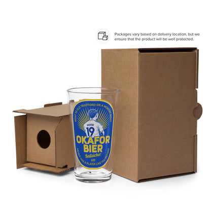 Okafor Bier Pint Glass